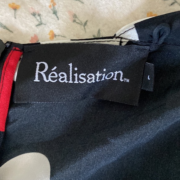 Realisation Par jeet midi dress in large polka dot print - Picture 5 of 5